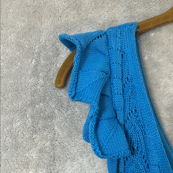 Kohl's Vibrant Blue Crochet Midi Dress - Picture 4 of 7